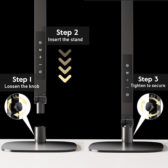 LitONES LED Desk Lamp for Home Office, Soft Edge-lit Design - Modern Style
