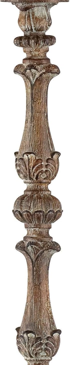 Regency Hill 62" Tall Traditional French Candlestick Faux Wood Floor Lamp