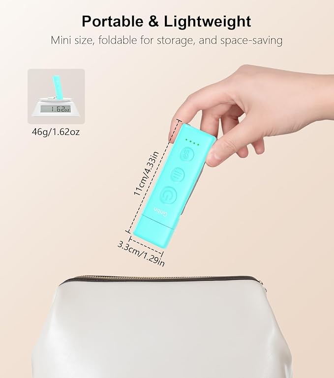Gritin Book Light Rechargeable, Clip on LED Reading Light for Books in Bed