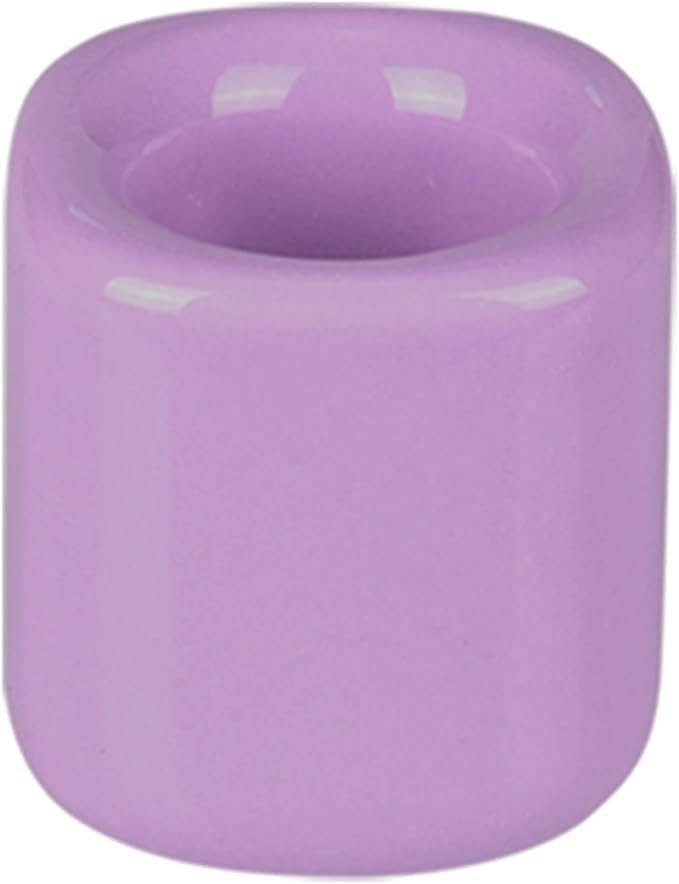 Mega Candles 10 pcs Lavender 1/2 Inch Diameter Ceramic Chime Ritual Spell Candle Holders, Great for Casting Chimes, Meditation, Rituals, Spells, Vigil, Witchcraft, Wiccan Supplies