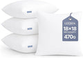 Leeden 18x18 Pillow Inserts Pack of 4, 18 Inch Throw Pillow Inserts, Soft Fluffy Decorative Square Throw Pillows for Couch, Sofa, Bed, and Home Decor White Pillows