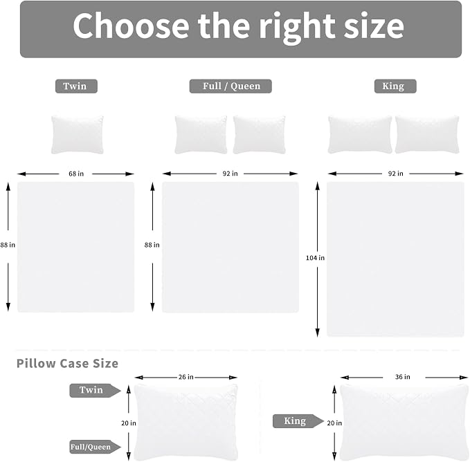 Easy-Going Reversible Quilt Set California King, Bedspread with 2 Shams | White/White, Machine Washable Lightweight Microfiber Bed Comforter, 1 Quilt + 2 Pillow Shams, All-Season Coverlets