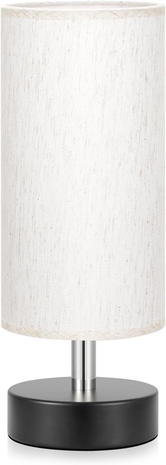 PartageiZ Small Table Lamp for Bedroom - Bedside Lamps for Night Stands