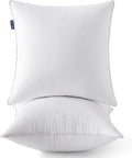 MIULEE Euro 26 x 26 Pillow Inserts (Set of 2) -Decorative Throw Pillows for Couch Sofa with 100% Cotton Covers
