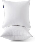 MIULEE 18 x 18 Pillow Inserts (Set of 2) -Decorative Throw Pillows for Couch Sofa with 100% Cotton Covers