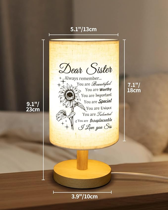 Sister Gifts, Sister Birthday Gifts from Sisters Table Lamp