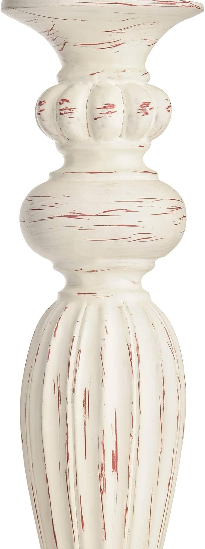 360 Lighting 60" Tall Traditional Ivory Pleat and Antique White Floor Lamp