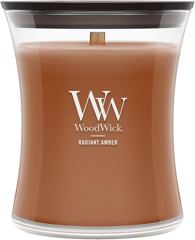 WoodWick Radiant Amber Medium Hourglass Scented Candle