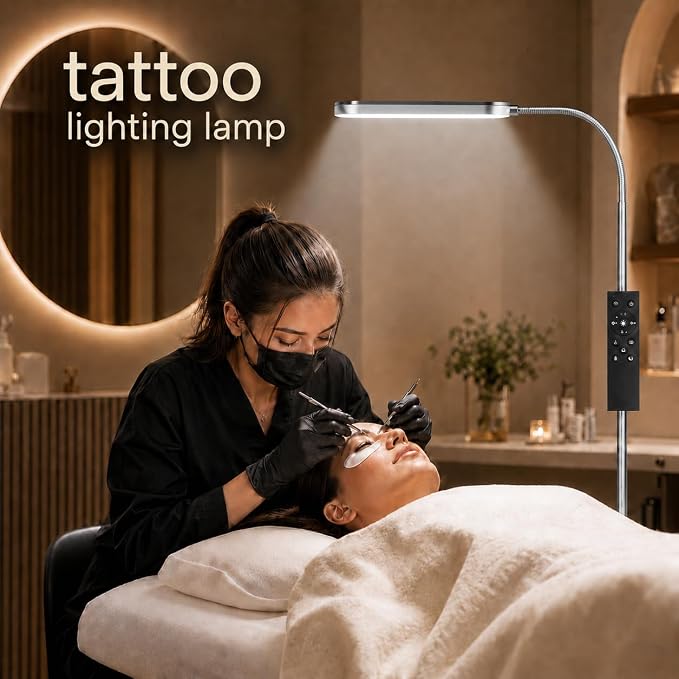 Wio-Mio 15w/1000lm Bright LED Floor Lamp with Stepless Adjustable 3000K-6000K Colors and Dimmer, Remote and Touch Control Reading Lamp, Adjustable Floor Lamp for Living Room