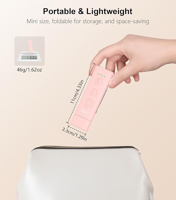 Gritin Book Light Rechargeable, Clip on LED Reading Light for Books in Bed