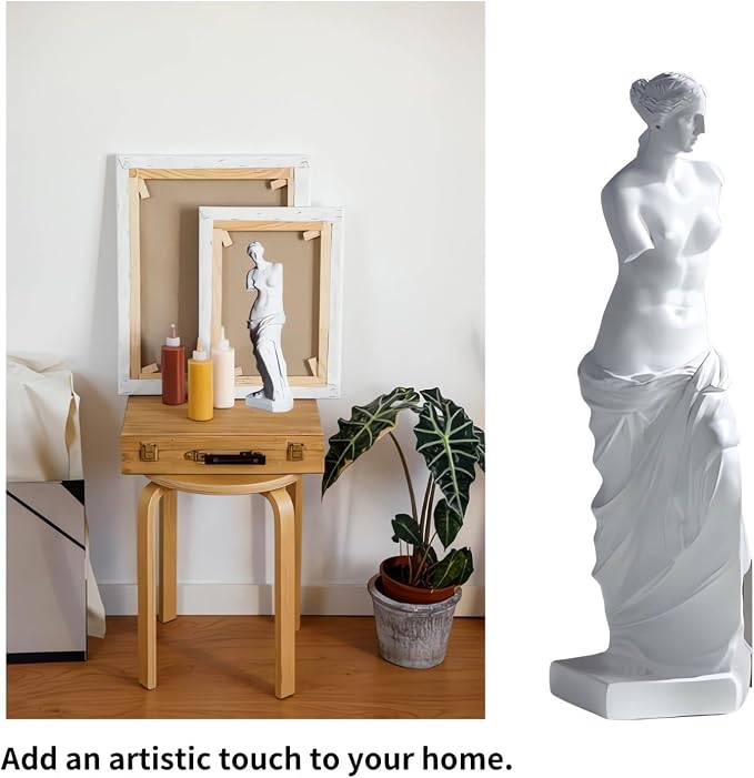Venus de Milo Statue, 11 Inches Greek Goddess Aphrodite Resin Sculpture, Beautiful Roman Mythology Art Figurine Ornament for Home or Office Deco