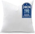 puredown® 24x24 Pillow Inserts, Pack of 1, Fluffy Soft Throw Pillow Inserts Filled with Plump Stuffer, Square Decorative Pillows for Couch, Sofa, Bed and Home Decor