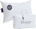 Lincove Euro Throw Pillow Insert Square 14"x26" Pillow – Made in Canada, 100% Cotton Shell, Down Alternative Filling, Vegan-Friendly, Hypoallergenic - Decorative Couch Pillows, 1 Pack