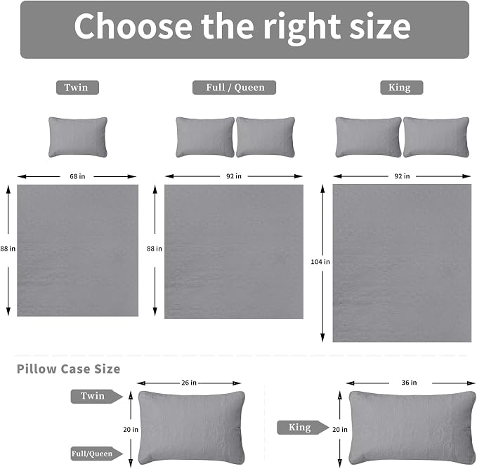 Easy-Going Reversible Quilt Set Twin, Bedspread with 1 Shams | Damask-Light Gray/Ivory, Lightweight Microfiber Bed Comforter, 1 Quilt + 1 Pillow Shams, All-Season Coverlets for Bedroom
