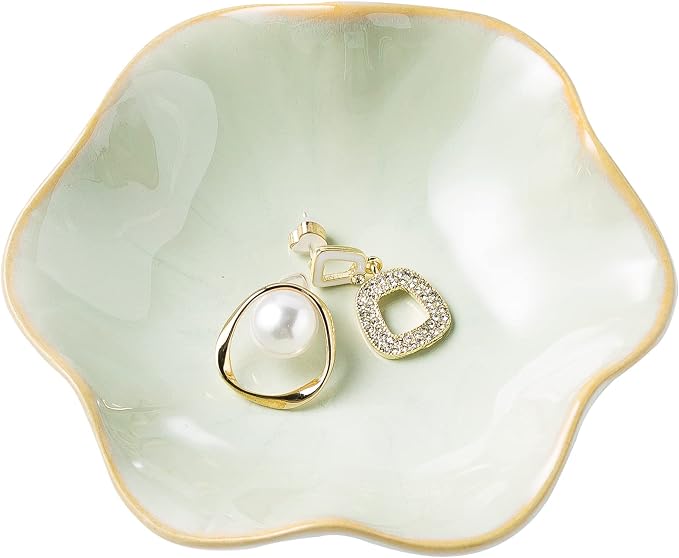 BEUNAIZER Jewelry Dish Tray, Ring Dish, Ceramic Trinket Tray, Key Bowl