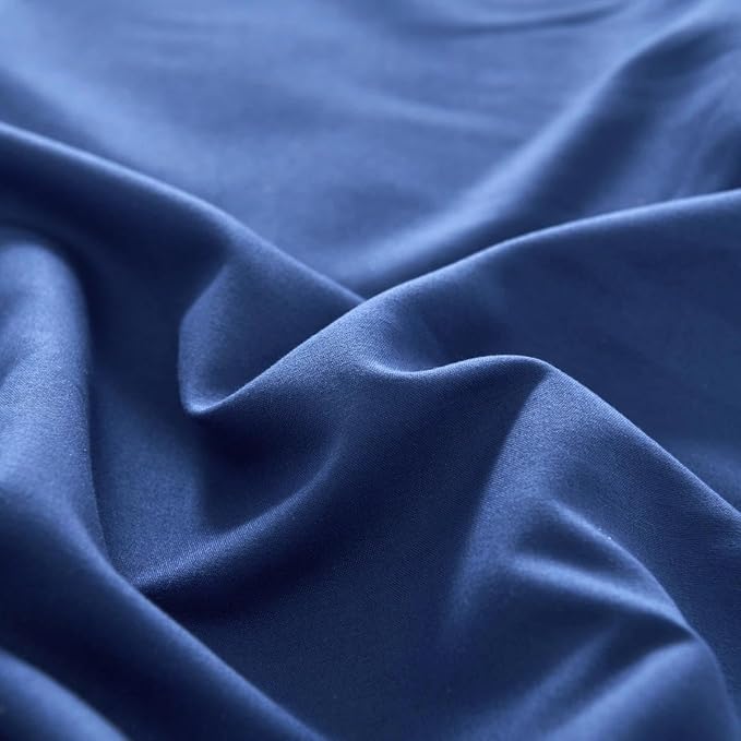 Bed Skirt Full Size Ruffled Bed Skirt, 18'' Full Dust Ruffle Bed Skirts | With Split Corners, Dust Ruffle with Platform, Microfiber, Breathable, Soft, Easy Fit, Navy Blue