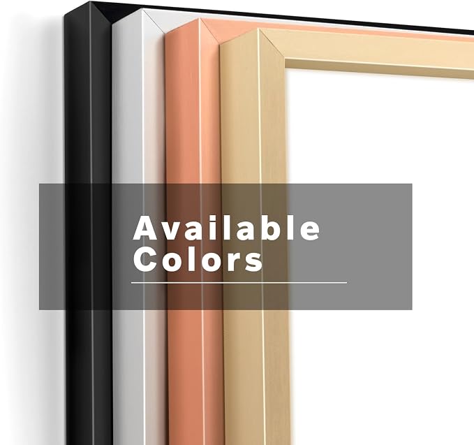 Frametory 16x20 Gold Aluminum Metal Picture Frame Mat for 11x14 Glass