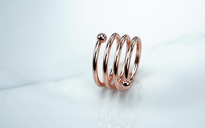 Jofefe 6Pcs Rose Gold Napkin Rings Round Napkin Ring Set Napkin Holders for Cloth Napkins for Wedding, St. Patrick's Day, Valentines Day, Easter Thanksgiving Table Decor.