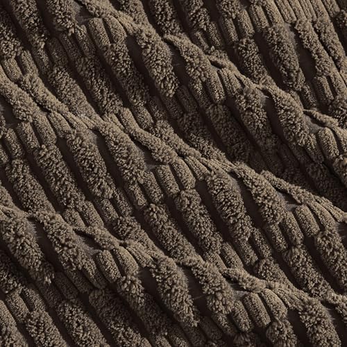 Fancy Homi 4 Packs Decorative Throw Pillow Covers for Living Room Couch Bed, Modern Farmhouse Boho Home Décor Accent Cushion Case, 28" x 28", Dark Brown