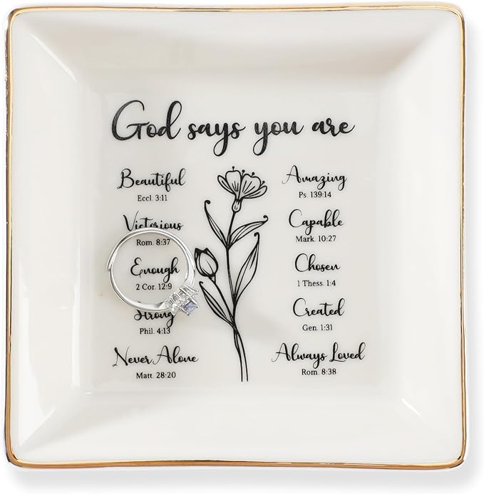 HOME SMILE Christian Gifts for Women Christmas Birthday,Inspirational Gifts for Friends, Religious Spiritual Gifts for Mom Girl Female Coworker Sister Christian
