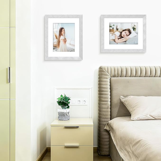 Picrit 12x16 Picture Frame Set of 12, Modern Gallery Wall Frames, Silver