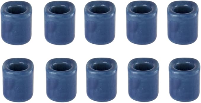 Mega Candles 10 pcs Dark Blue Ceramic Chime Ritual Spell Candle Holders, Great for Casting Chimes, Rituals, Spells, Vigil, Witchcraft, Wiccan Supplies & More