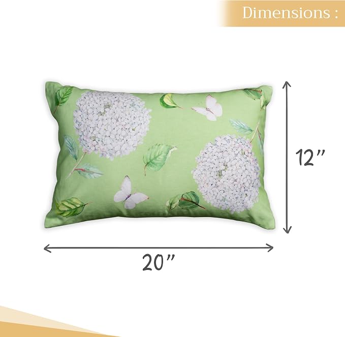 Maison d' Hermine Throw Pillow Covers 100% Cotton (12" x 20" - Pack of 1)