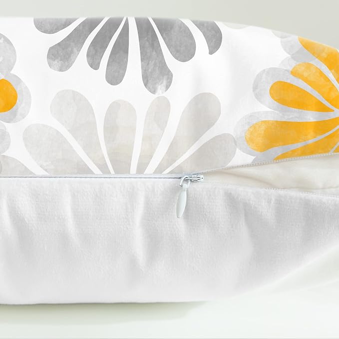 CaliTime Decorative Couch Throw Pillow Covers, 18 X 18 Inches, Orange