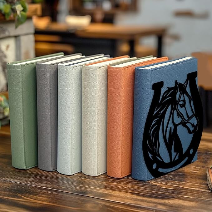 Peacoblue 5.3"x4.3"x5.9" Metal Bookends, Heavy Duty Book Ends for Shelves