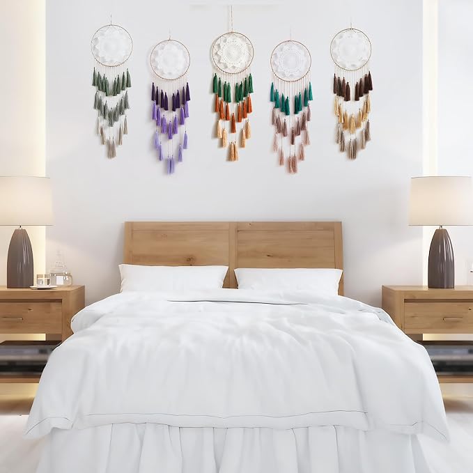 Artilady Macrame Dream Catcher Wall Hanging, Large Boho Room Decor