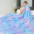 MUGD Lightweight Blanket Fleece Big Blanket Fuzzy Throw Blanket for Bed King Size
