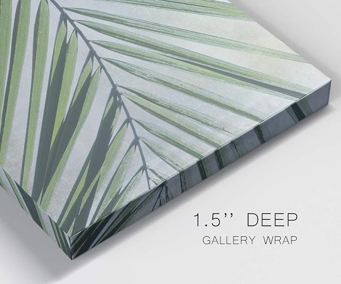 Renditions Gallery Canvas Nature Wall Art Home Paintings & Prints Elegant Twisted Palm Modern Romantic Botanical Wall Hanging Decorations for Bedroom Office Kitchen Artwork - 12"x24" LT43