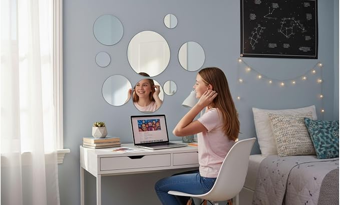 Elements Round Wall-Mount Mirror, Set of 7, Assorted Sizes - 5046370