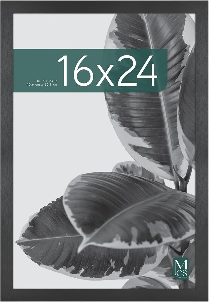 MCS Studio Gallery Poster Frame, 16x24, Black Woodgrain, 1-Pack