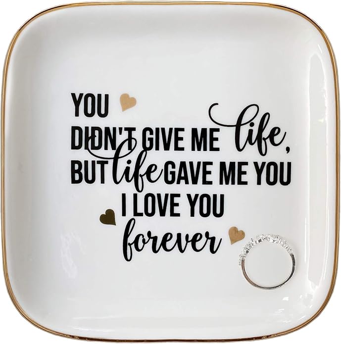 Ring Dish Jewelry Tray for Friend Mom Sister Maid of Honor,Birthday Mother's Day Christmas Gifts