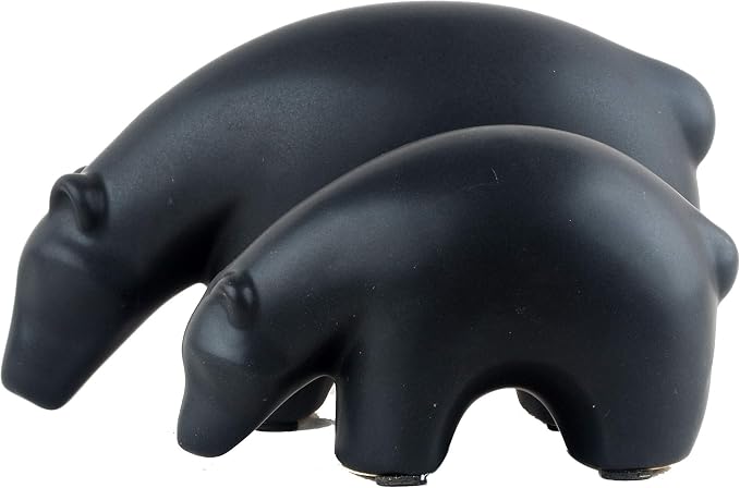 NWFashion Ceramic Animal Figurines Home Decoration Furniture Desktop Display (Black Bear)