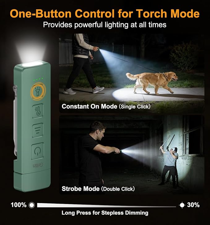 Gritin 2026 Gen 2 Rechargeable Book Light,2-in-1 Reading Light & Flashlight