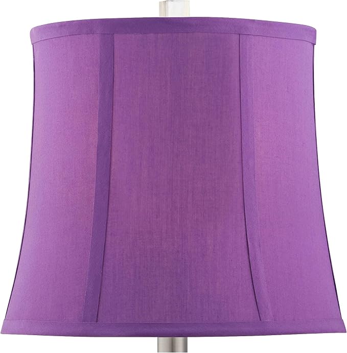 Bijoux 25 1/2" High Table Lamp Purple Acrylic Brushed Nickel Modern Gem