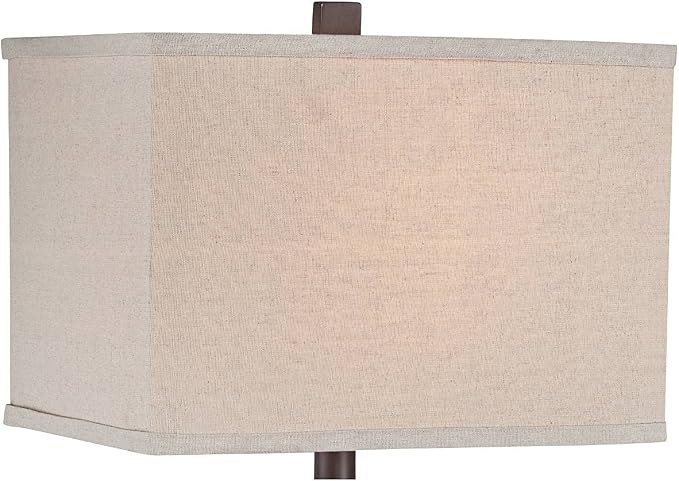 Tahoe 26" Tall Table Lamp Set of 2 Rectangle Faux Slate Rustic