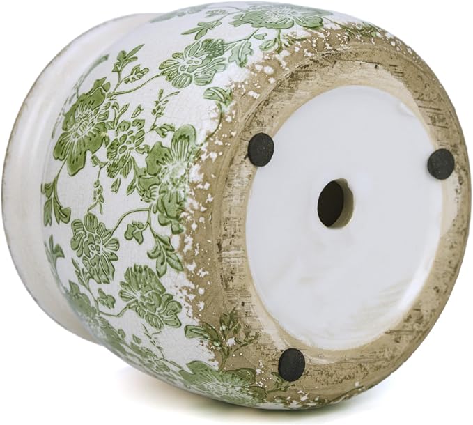 Dosayes Vintage Plant Pot, 6.29 inch Ceramic Flower Pot