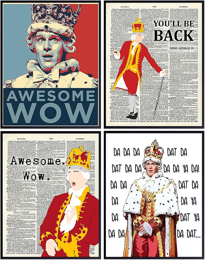 Wall Art - Musical Merchandise - King George Poster Print Home Decor - Awesome Wow - Poster -Gifts - Lyrics - 8x10 Unframed