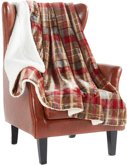 MERRYLIFE Sherpa Throw Blanket Ultra-Plush Comfort | Decorative, Soft, Colorful | Home, Couch, Outdoor, Travel Use (Love Urban, 60" 70")