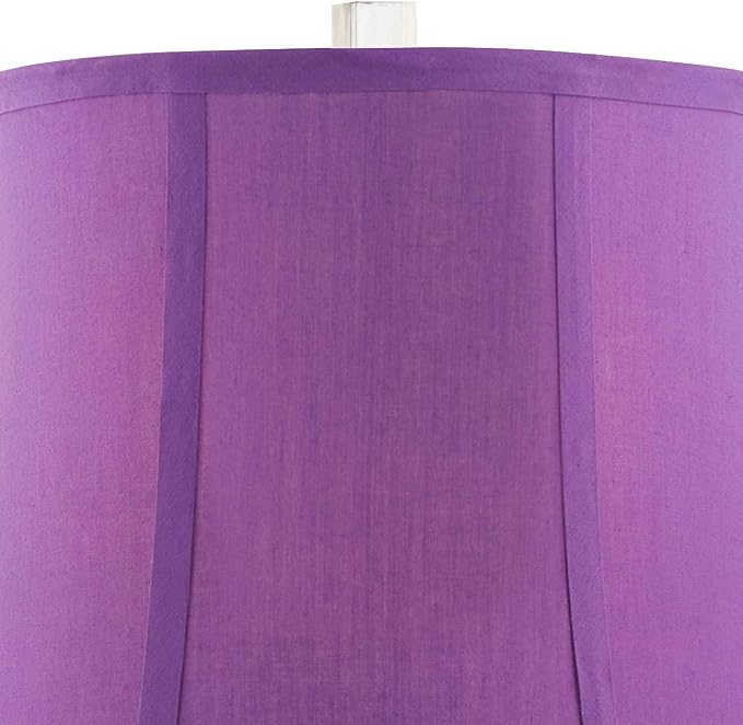 Bijoux 25 1/2" High Table Lamp Purple Acrylic Brushed Nickel Modern Gem
