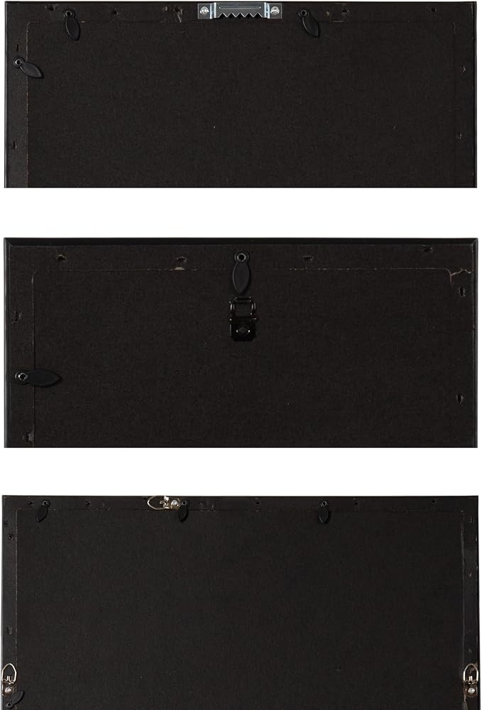 Kate and Laurel Adlynn Traditional Picture Frame Set, Set of 5, Varying Sizes, Vintage Gold, Classic Wall Frame Set Collection with Hanging Template for Gallery Wall Picture Frame Display