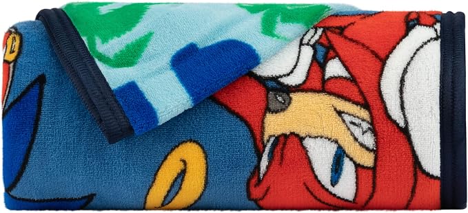 Franco Kids Bedding Super Soft Plush Throw Blanket,46 in x 60 in,Sonic The Hedgehog,Anime,(Pack of 6)