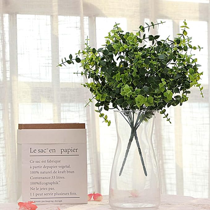 8 Inch Clear Glass Vase for Flowers, Decorative Flower Vase | Wide Mouth Vase, Crystal Glass Flower Vase for Modern Farmhouse, Vintage, Modern Vase for Table Centerpieces, Home Decor