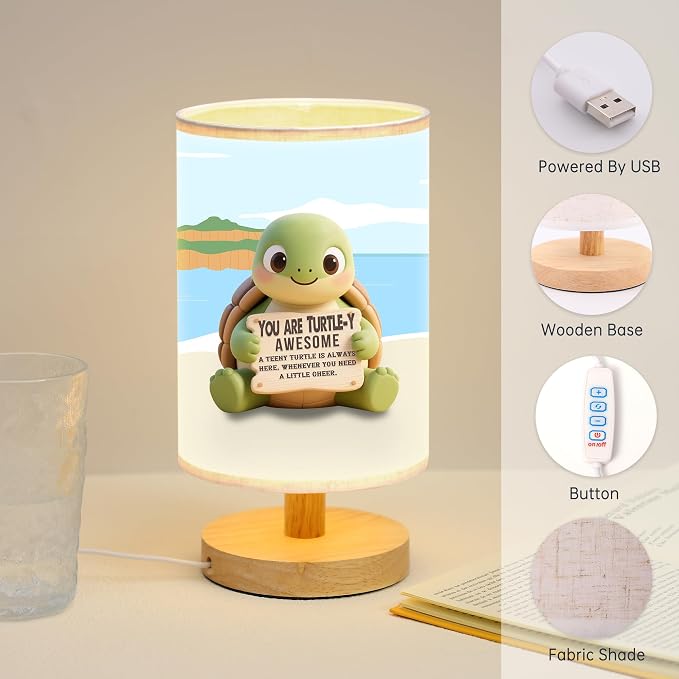 WSYEAR Turtle Gifts, Birthday Gifts for Women Men Kids Presents,Sea Turtle Decor, Tabel Lamp for Home Office Decorations