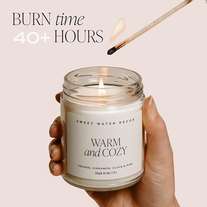 Sweet Water Decor, Congrats! Candle - New Job, Engagement, Graduation Gift - Tropical Fruits and Sugared Citrus Island Scented Soy Wax Candle - 9oz Clear Jar, 40 Hour Burn Time, Made in the USA