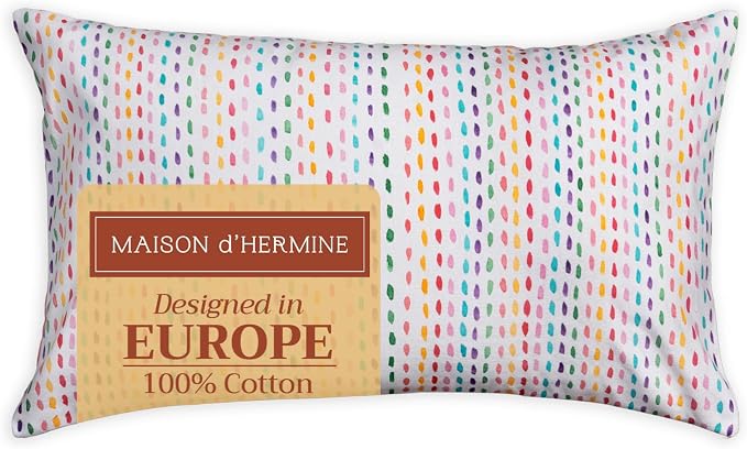 Maison d' Hermine Throw Pillow Covers 100% Cotton (12" x 20" - Pack of 1)