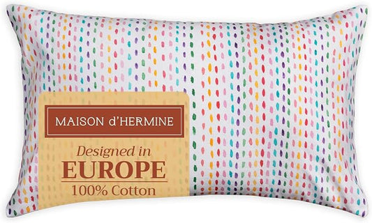 Maison d' Hermine Throw Pillow Covers 100% Cotton (12" x 20" - Pack of 1)